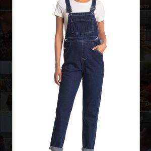 WeWoreWhat Denim Overalls - Dark Wash - Small